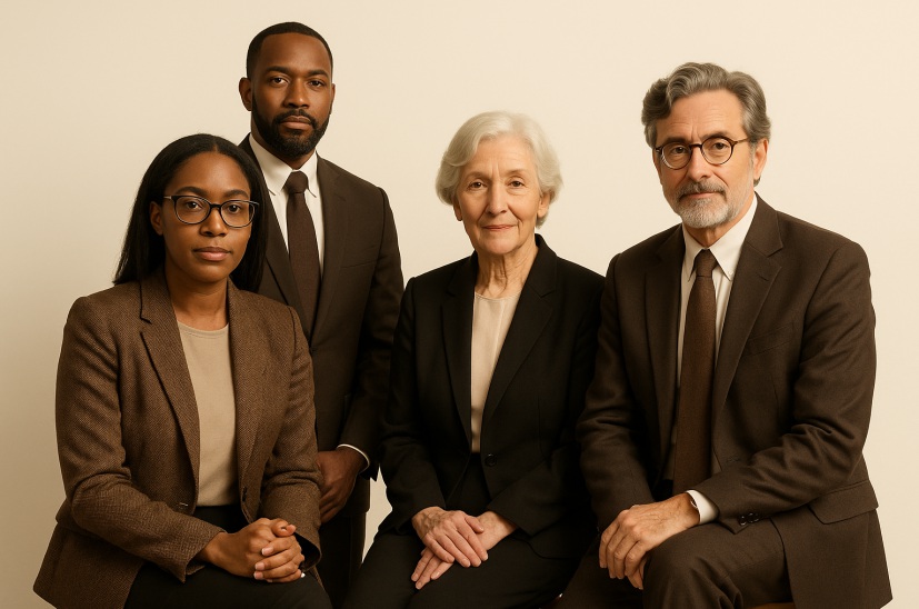 Distinguished faculty group portrait